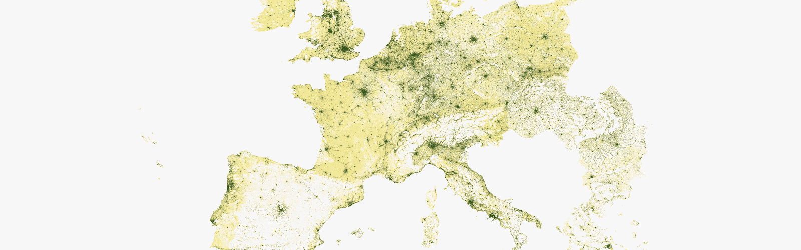 Distribuição da população na Europa
